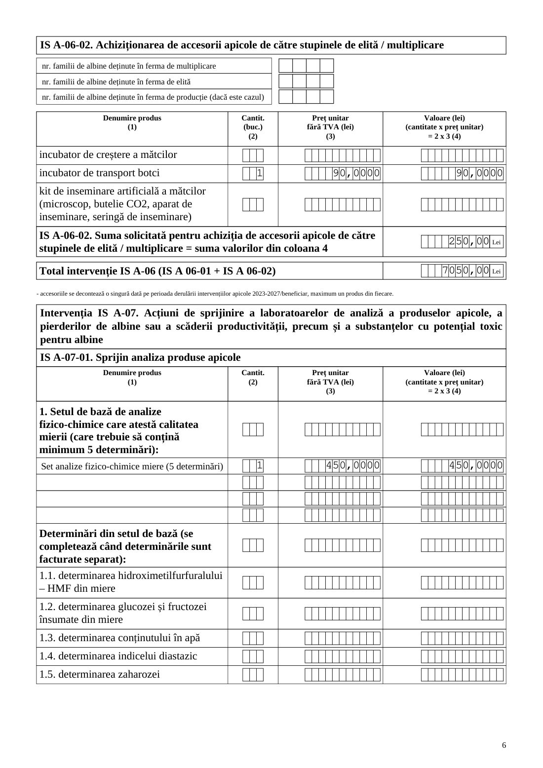 Exemplu cerere ISA (PNA) — pagina 6 din 11