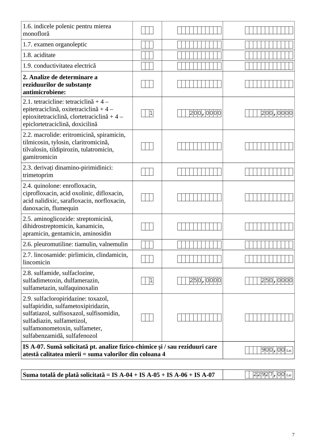 Exemplu cerere ISA (PNA) — pagina 7 din 11