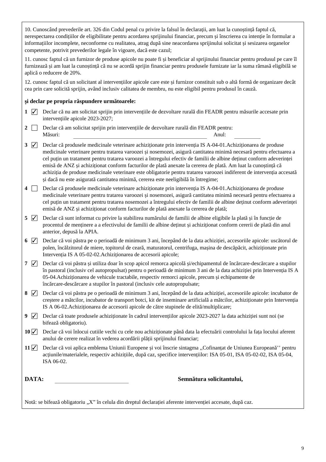 Exemplu cerere ISA (PNA) — pagina 9 din 11